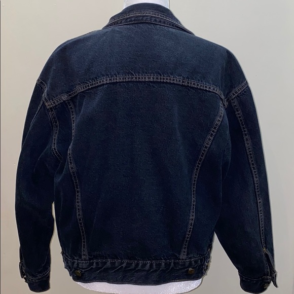 Guess vintage unisex black denim short jean jacket - Picture 9 of 16